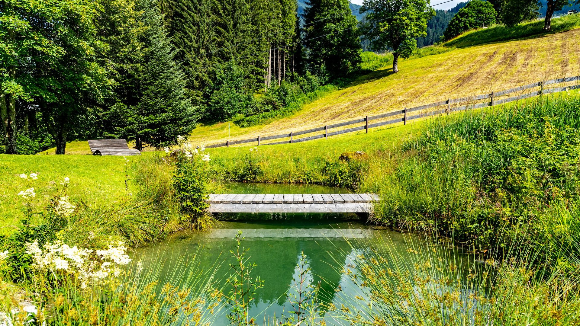 Garden and terrace for wellness: hotel in Kleinwalsertal